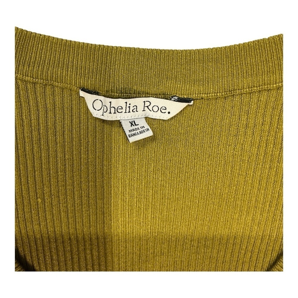 Ophelia & Co. Fitted Green ribbed top - Picture 2 of 3